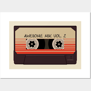 awesome mix vol.2 Posters and Art